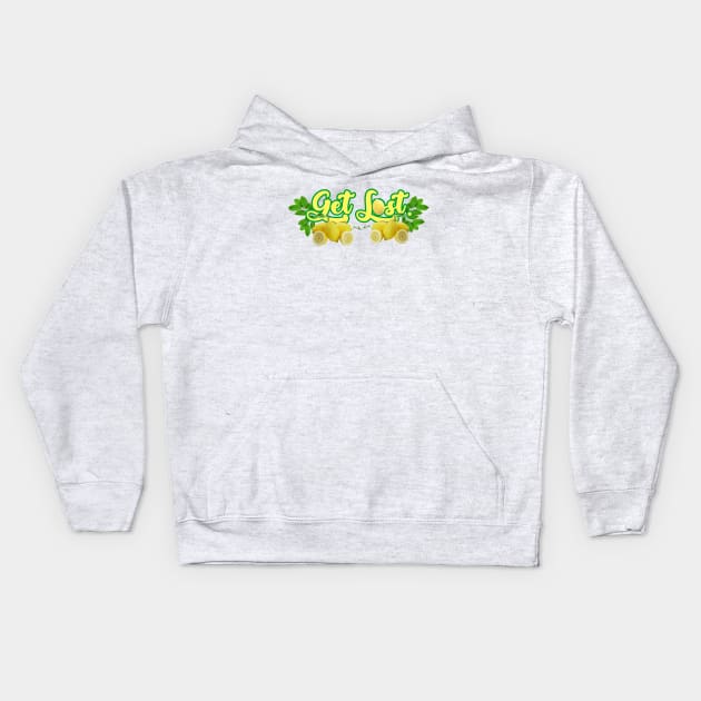 LEMON SORBET LOGO Kids Hoodie by Nick Mantuano Art